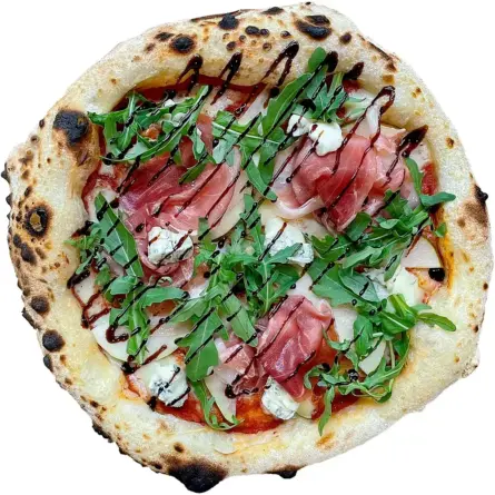 Pizza Prosciutto- Pera